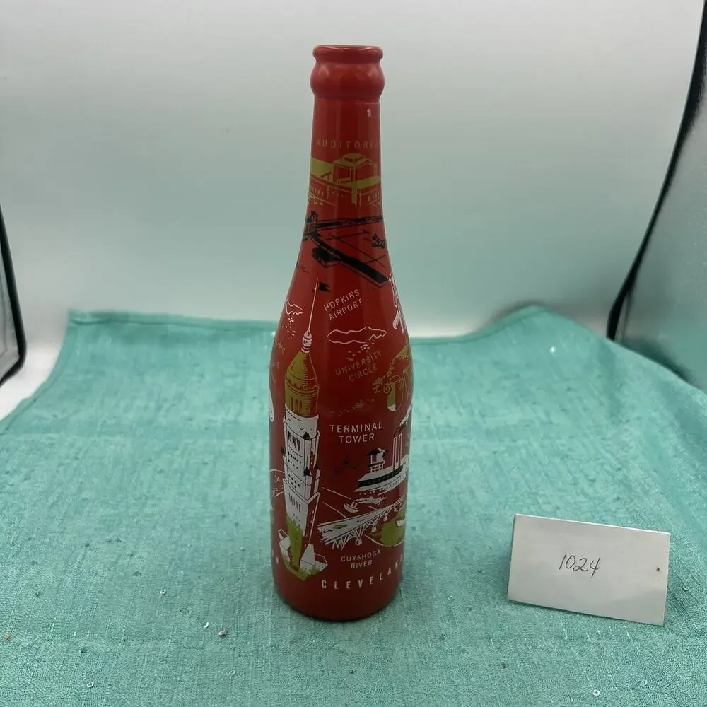 Vintage Cleveland Ohio ABCB Convention Red Owens Illinois Orange Bottle 1956